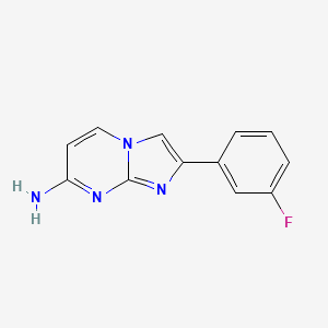 2-(3-Fluorophenyl)imidazo[1,2-a]pyrimidin-7-amine