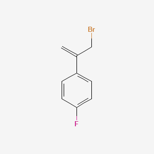 molecular formula C9H8BrF B8804581 1-(3-Bromoprop-1-en-2-yl)-4-fluorobenzene 