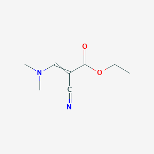 molecular formula C8H12N2O2 B8804639 Ethyl 2-cyano-3-(dimethylamino)acrylate 