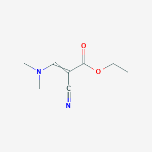 molecular formula C8H12N2O2 B8804639 Ethyl 2-cyano-3-(dimethylamino)prop-2-enoate 