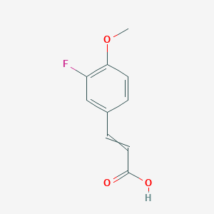 molecular formula C10H9FO3 B8804673 3-Fluoro-4-methoxy-cinnamic acid 