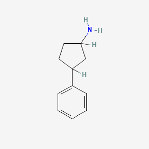 molecular formula C11H15N B8804680 3-Phenylcyclopentan-1-amine CAS No. 103858-37-3