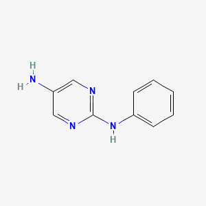 molecular formula C10H10N4 B8804696 N2-phenylpyrimidine-2,5-diamine 