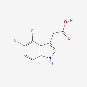 molecular formula C10H7Cl2NO2 B8804730 2-(4,5-dichloro-1H-indol-3-yl)acetic acid CAS No. 98639-99-7