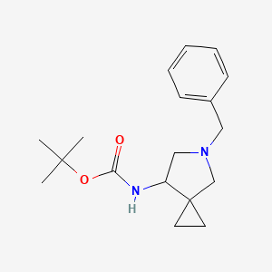 molecular formula C18H26N2O2 B8804760 7-Tert-butoxycarbonylamino-5-benzyl-5-azaspiro[2,4]heptane CAS No. 129306-13-4