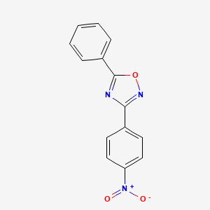 molecular formula C14H9N3O3 B8804794 3-(4-Nitrophenyl)-5-phenyl-1,2,4-oxadiazole 