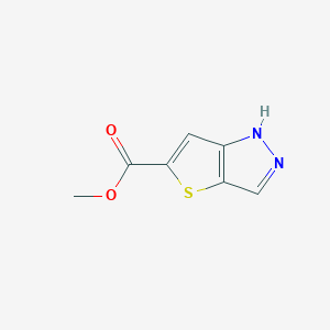 molecular formula C7H6N2O2S B8804800 methyl 1H-thieno[3,2-c]pyrazole-5-carboxylate 