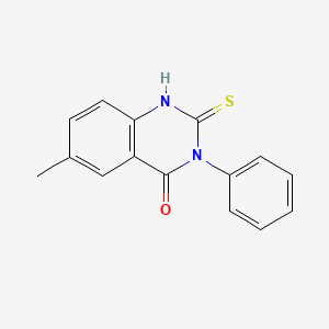6-Methyl-3-phenyl-2-thioxo-2,3-dihydroquinazolin-4(1H)-one