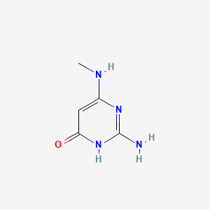 molecular formula C5H8N4O B8804809 2-Amino-6-(methylamino)pyrimidin-4-ol CAS No. 54004-20-5