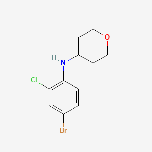 N-(4-bromo-2-chlorophenyl)tetrahydro-2H-pyran-4-amine
