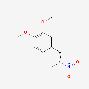 molecular formula C11H13NO4 B8804820 1,2-Dimethoxy-4-(2-nitroprop-1-enyl)benzene 