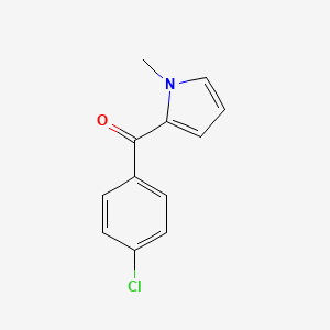 molecular formula C12H10ClNO B8804835 (4-chlorophenyl)(1-methyl-1H-pyrrol-2-yl)methanone CAS No. 62128-32-9