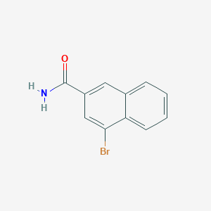 molecular formula C11H8BrNO B8804870 4-Bromo-2-naphthamide 