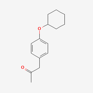 molecular formula C15H20O2 B8804873 1-(4-(Cyclohexyloxy)phenyl)propan-2-one 