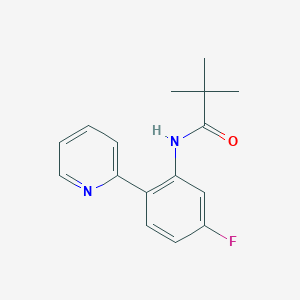 N-(5-fluoro-2-(pyridin-2-yl)phenyl)pivalamide