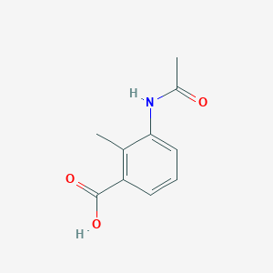 molecular formula C10H11NO3 B008805 3-Acetamido-2-methylbenzoic acid CAS No. 103204-68-8