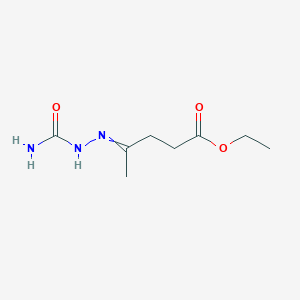 molecular formula C8H15N3O3 B088050 Ethyl 4-(carbamoylhydrazinylidene)pentanoate CAS No. 14923-67-2