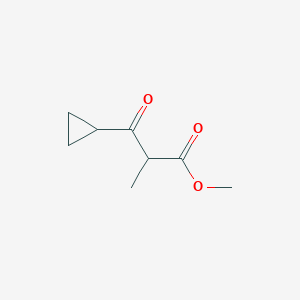 molecular formula C8H12O3 B8805024 Methyl 3-cyclopropyl-2-methyl-3-oxopropanoate 