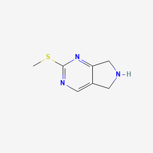 2-(Methylthio)-6,7-dihydro-5H-pyrrolo[3,4-D]pyrimidine