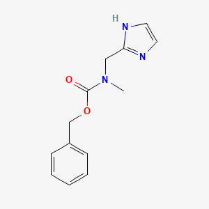 molecular formula C13H15N3O2 B8805078 Benzyl ((1H-imidazol-2-yl)methyl)(methyl)carbamate CAS No. 473927-49-0