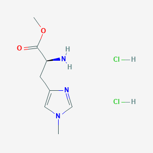 molecular formula C8H15Cl2N3O2 B8805168 Methyl (2S)-2-amino-3-(1-methyl-1H-imidazol-4-yl)propanoate dihydrochloride CAS No. 4216-91-5