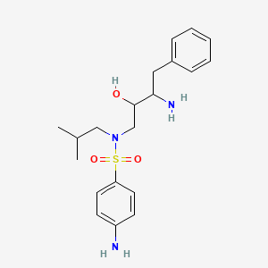 molecular formula C20H29N3O3S B8805177 4-amino-N-(3-amino-2-hydroxy-4-phenylbutyl)-N-isobutylbenzenesulfonamide 