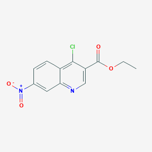 molecular formula C12H9ClN2O4 B8805183 Ethyl 4-chloro-7-nitroquinoline-3-carboxylate 