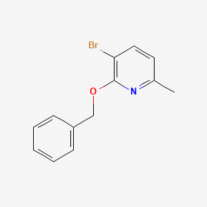 molecular formula C13H12BrNO B8805192 2-(Benzyloxy)-3-bromo-6-methylpyridine CAS No. 1206774-24-4