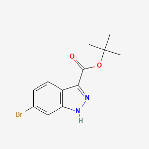 molecular formula C12H13BrN2O2 B8805231 tert-Butyl 6-bromo-1H-indazole-3-carboxylate CAS No. 865887-15-6