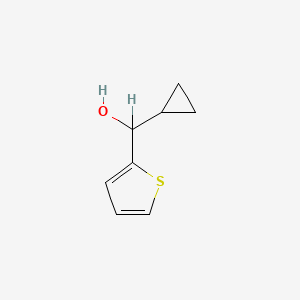 molecular formula C8H10OS B8805253 alpha-Cyclopropylthiophene-2-methanol CAS No. 71477-16-2
