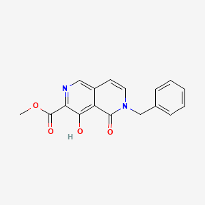 molecular formula C17H14N2O4 B8805266 Methyl 6-benzyl-4-hydroxy-5-oxo-5,6-dihydro-2,6-naphthyridine-3-carboxylate 