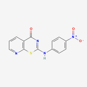 2-[(4-nitrophenyl)amino]-4H-pyrido[3,2-e][1,3]thiazin-4-one