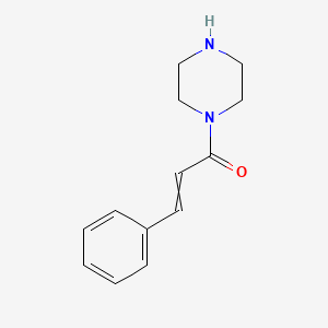 molecular formula C13H16N2O B8805318 (2e)-3-Phenyl-1-(piperazin-1-yl)prop-2-en-1-one 