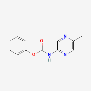 molecular formula C12H11N3O2 B8805327 Phenyl (5-methylpyrazin-2-yl)carbamate CAS No. 625114-66-1