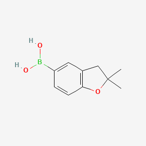 molecular formula C10H13BO3 B8805347 (2,2-Dimethyl-2,3-dihydro-1-benzofuran-5-YL)boronic acid 