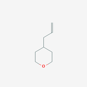 molecular formula C8H14O B8805359 4-Allyltetrahydro-2H-pyran 