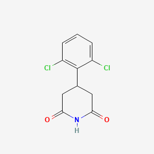 molecular formula C11H9Cl2NO2 B8805364 4-(2,6-Dichlorophenyl)piperidine-2,6-dione CAS No. 371981-22-5