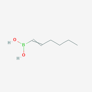 molecular formula C6H13BO2 B8805396 E-Hexen-1-ylboronic acid 