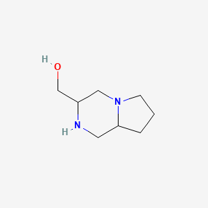 molecular formula C8H16N2O B8805400 (Octahydropyrrolo[1,2-a]pyrazin-3-yl)methanol 