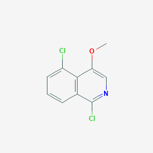 molecular formula C10H7Cl2NO B8805405 1,5-Dichloro-4-methoxyisoquinoline 