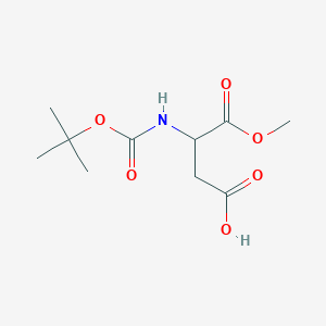 molecular formula C10H17NO6 B8805409 3-[(t-Butoxycarbonyl)amino]-4-methoxy-4-oxobutanoic acid 