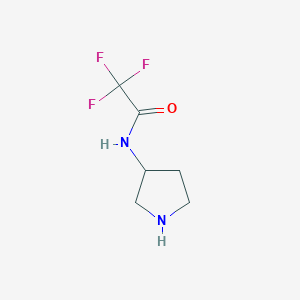 molecular formula C6H9F3N2O B8805494 2,2,2-Trifluoro-N-(pyrrolidin-3-YL)acetamide 