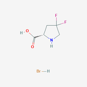 (S)-4,4-Difluoropyrrolidine-2-carboxylic acid hydrobromide