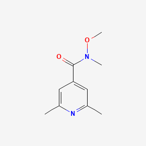 molecular formula C10H14N2O2 B8805531 N-Methoxy-N,2,6-trimethylisonicotinamide 