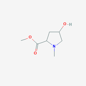 molecular formula C7H13NO3 B8805540 METHYL (2S,4R)-4-HYDROXY-1-METHYLPYRROLIDINE-2-CARBOXYLATE 