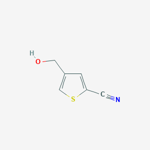 molecular formula C6H5NOS B8805548 4-(Hydroxymethyl)thiophene-2-carbonitrile 