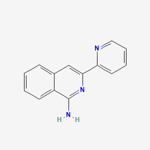 molecular formula C14H11N3 B8805587 3-(pyridin-2-yl)isoquinolin-1-amine CAS No. 37989-04-1