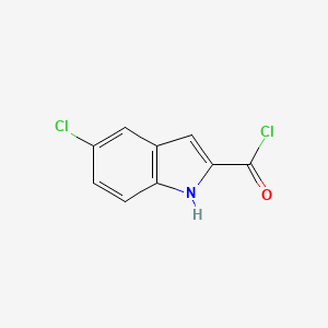 molecular formula C9H5Cl2NO B8805608 5-chloro-1H-indole-2-carbonyl Chloride CAS No. 64507-05-7