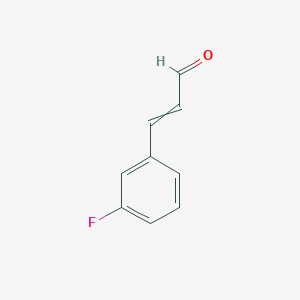 molecular formula C9H7FO B8805660 3-(3-Fluorophenyl)prop-2-enal 