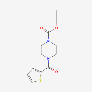 molecular formula C14H20N2O3S B8805665 Tert-butyl 4-(thiophen-2-ylcarbonyl)piperazine-1-carboxylate 